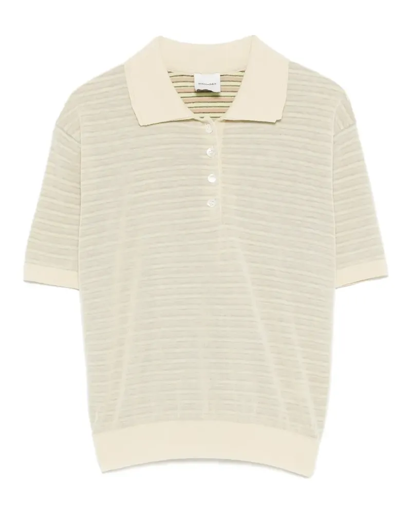 Nanushka Ceneca Poloshirt - Nude Nude