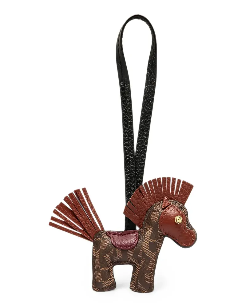 Aigner horse-motif bag charm - Schwarz Schwarz