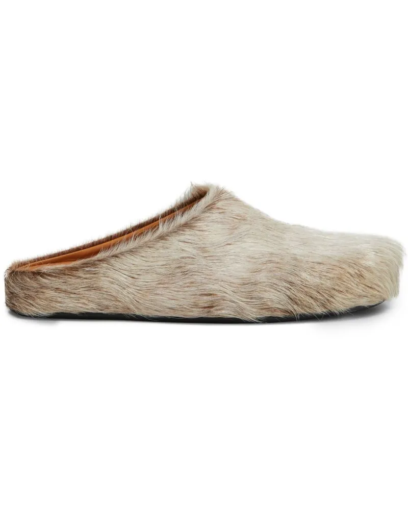 Marni Fussbett Sabot Slipper - Nude Nude