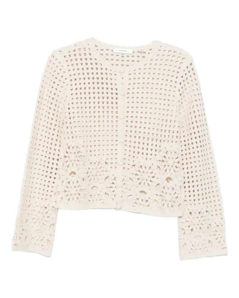 Frame Denim Gehäkelter Cardigan - Nude Nude