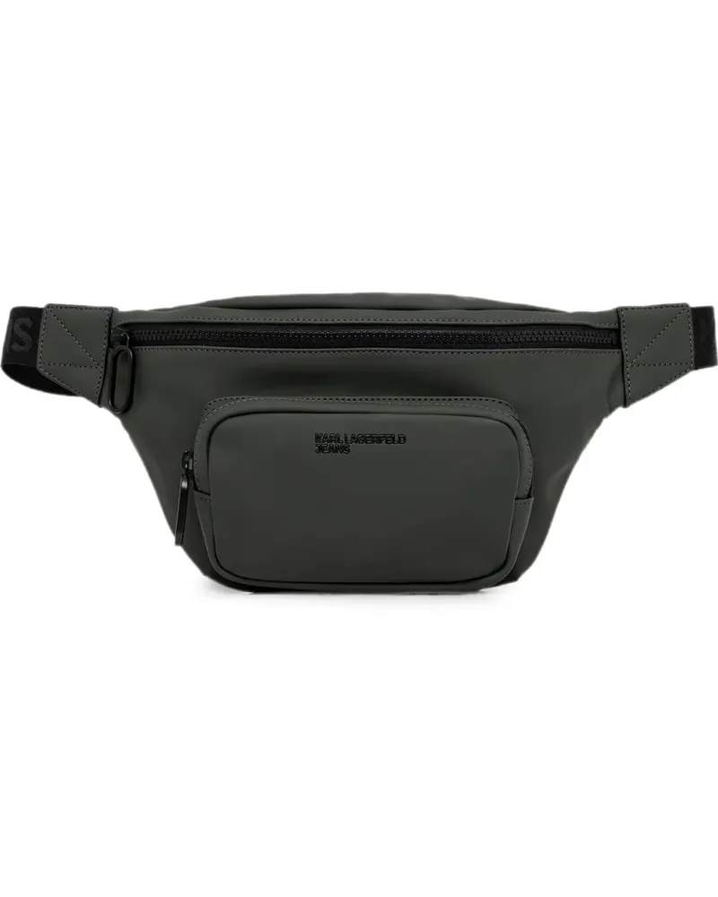 Karl Lagerfeld logo-embossed front-pocket belt bag - Grün Grün