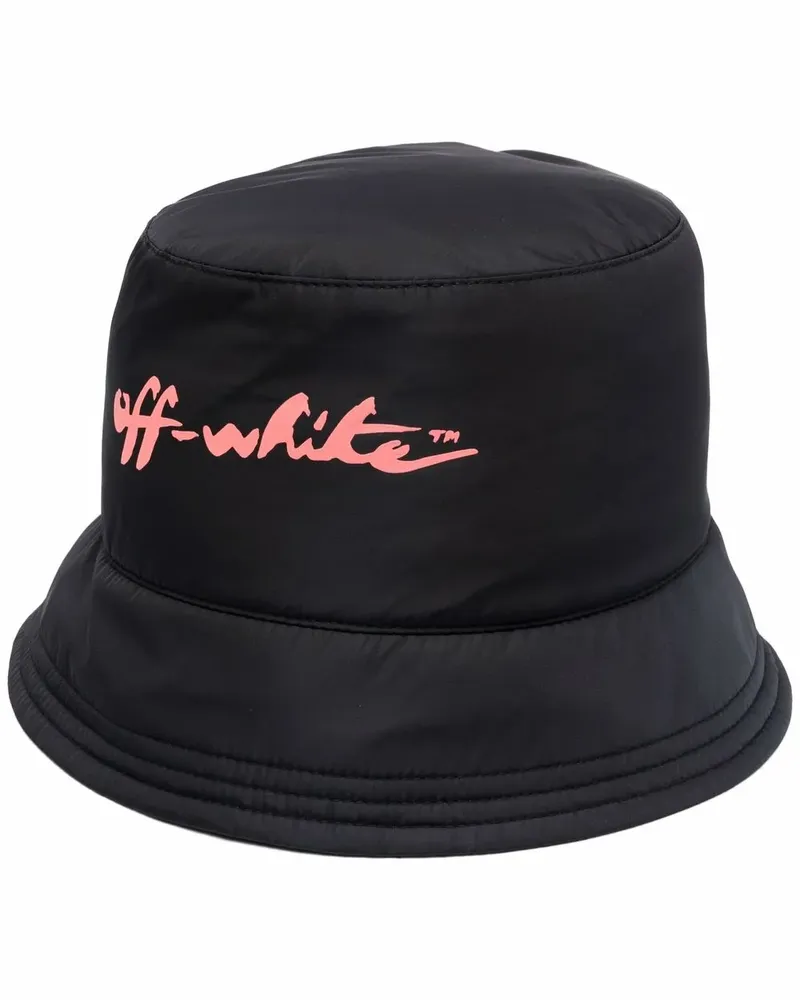 OFF-WHITE Fischerhut mit Print - Schwarz Schwarz