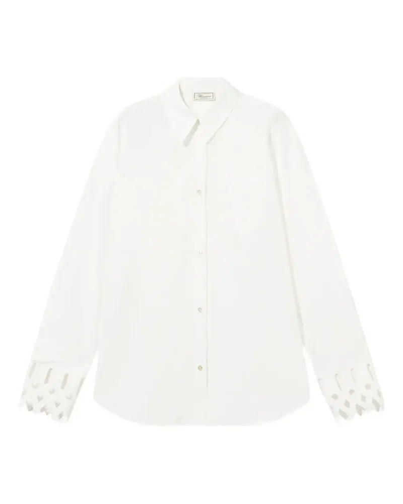 Blumarine Hemd mit tiefer Schulter - Weiß Weiß