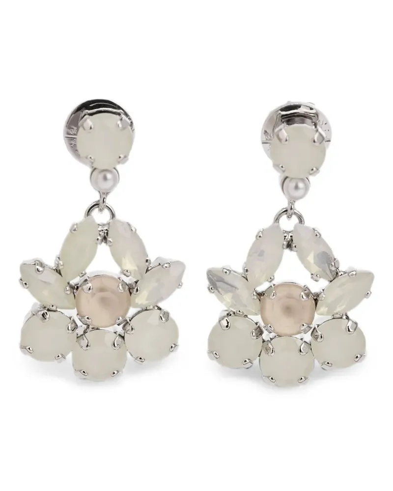 Simone Rocha Heartbloom Ohrringe mit Kristallen - Silber Silber