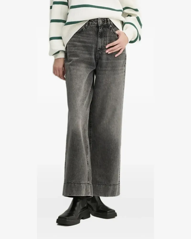HUGO BOSS Jeans mit weitem Bein - Grau Grau