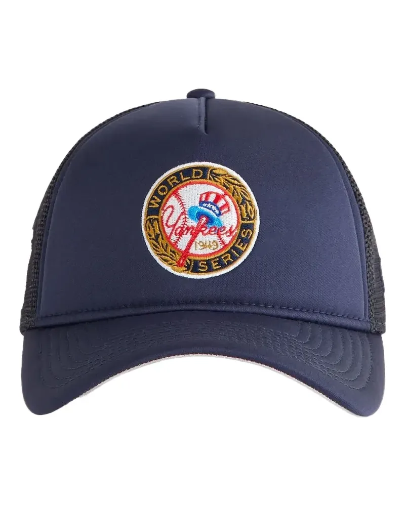 KITH x New Era x NY Yankees World Series Baseballkappe mit Patch - Blau Blau