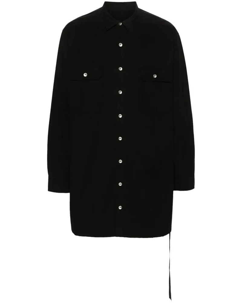 DRKSHDW by Rick Owens Langärmeliges Hemd - Schwarz Schwarz
