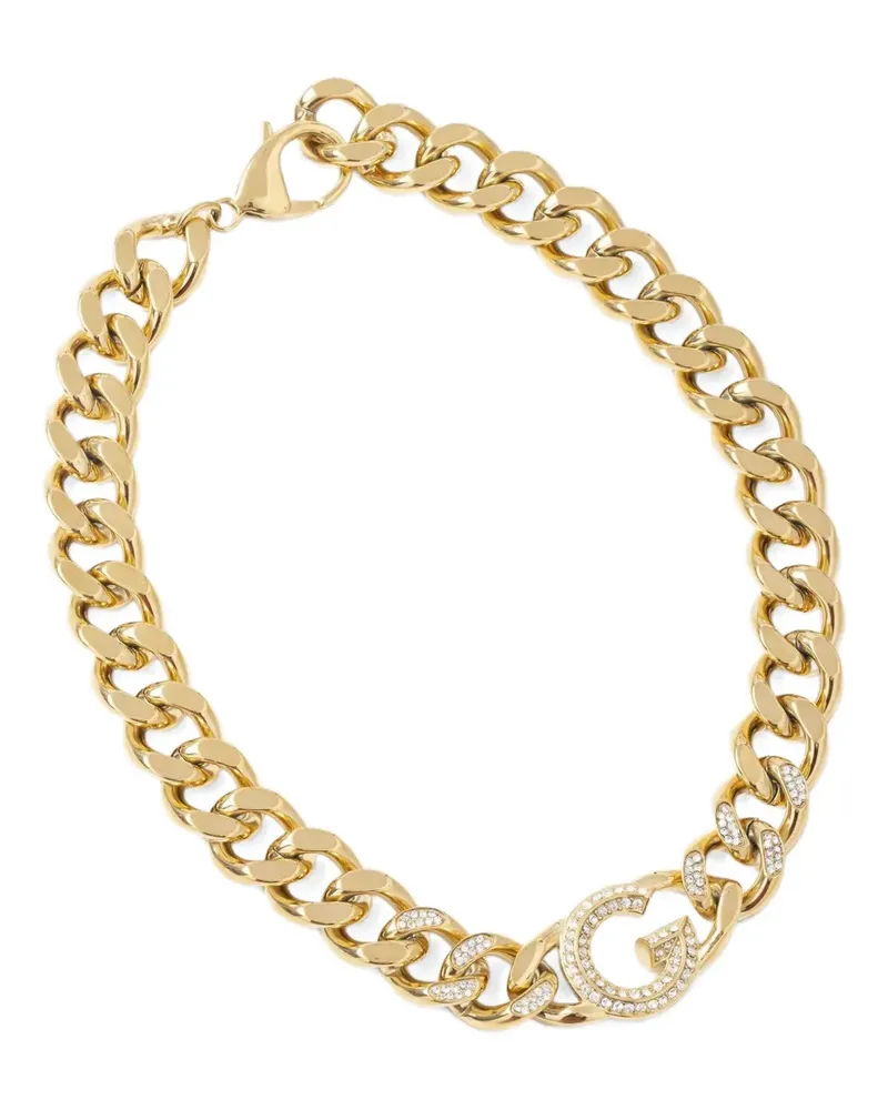 Guess Halskette mit Kristallen - Gold Gold