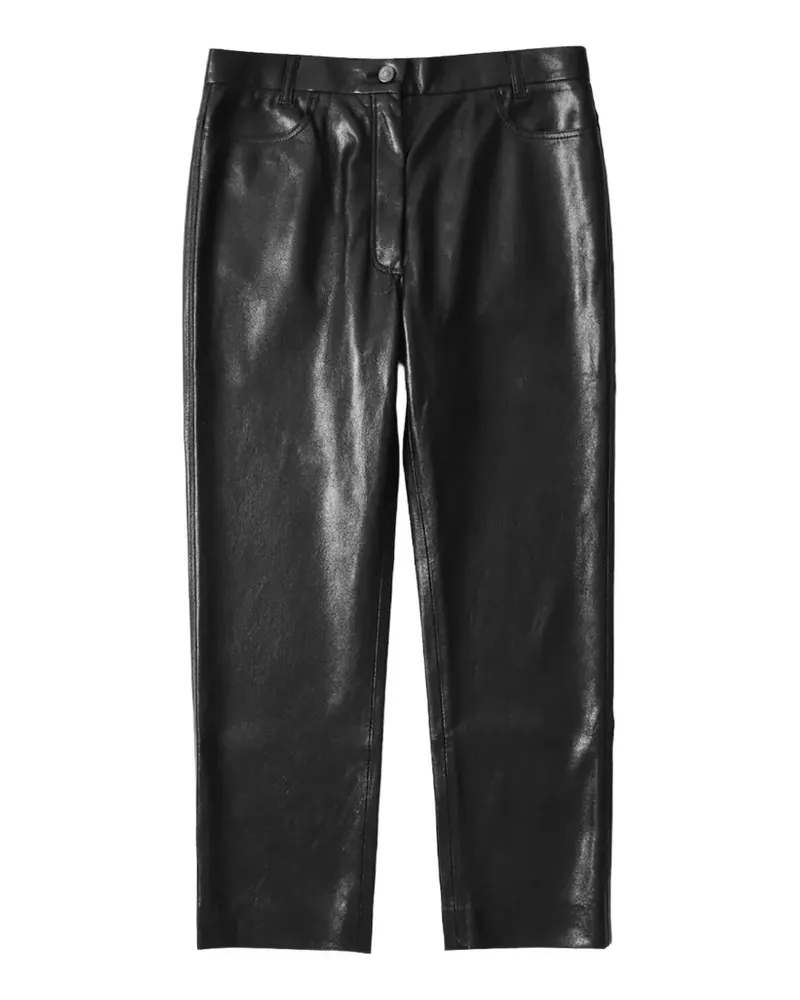 ANDAMANE Axelle slim-fit cropped trousers - Schwarz Schwarz
