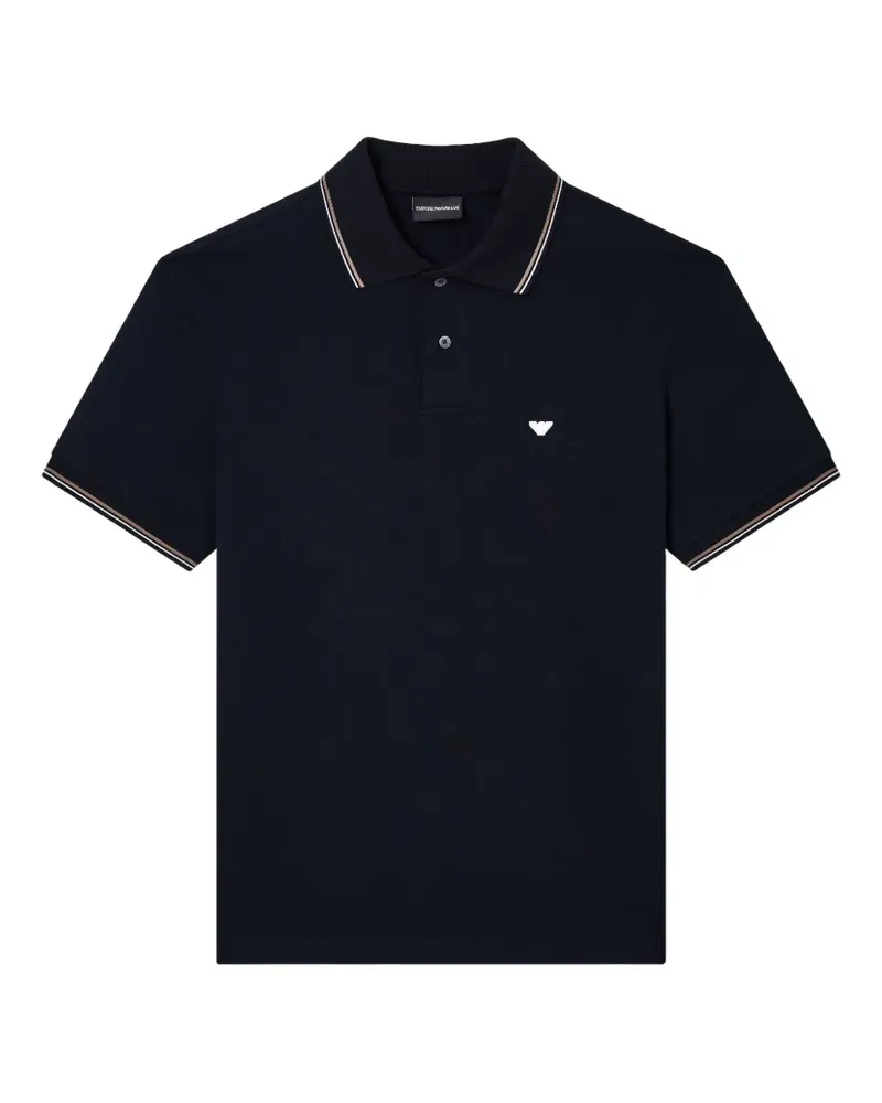 Emporio Armani Poloshirt mit Logo - Blau Blau
