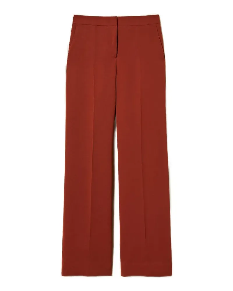 Twin-Set Palazzohose aus Krepp - Braun Braun