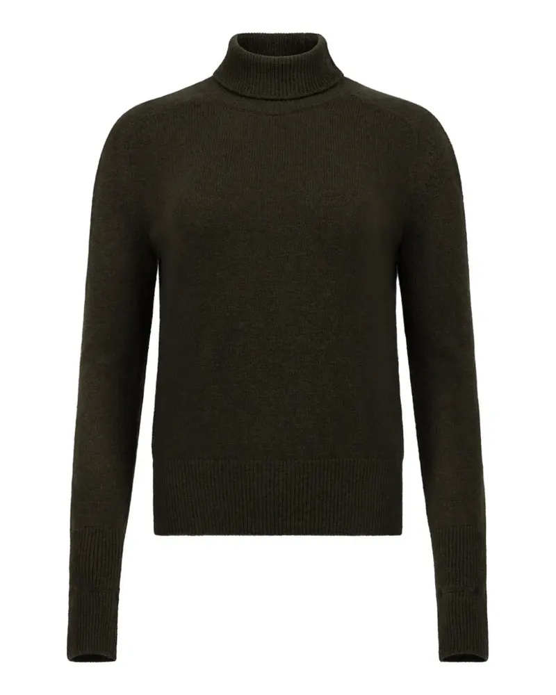 Victoria Beckham V-Ausschnitt-Pullover mit Raglanärmeln - Grün Grün