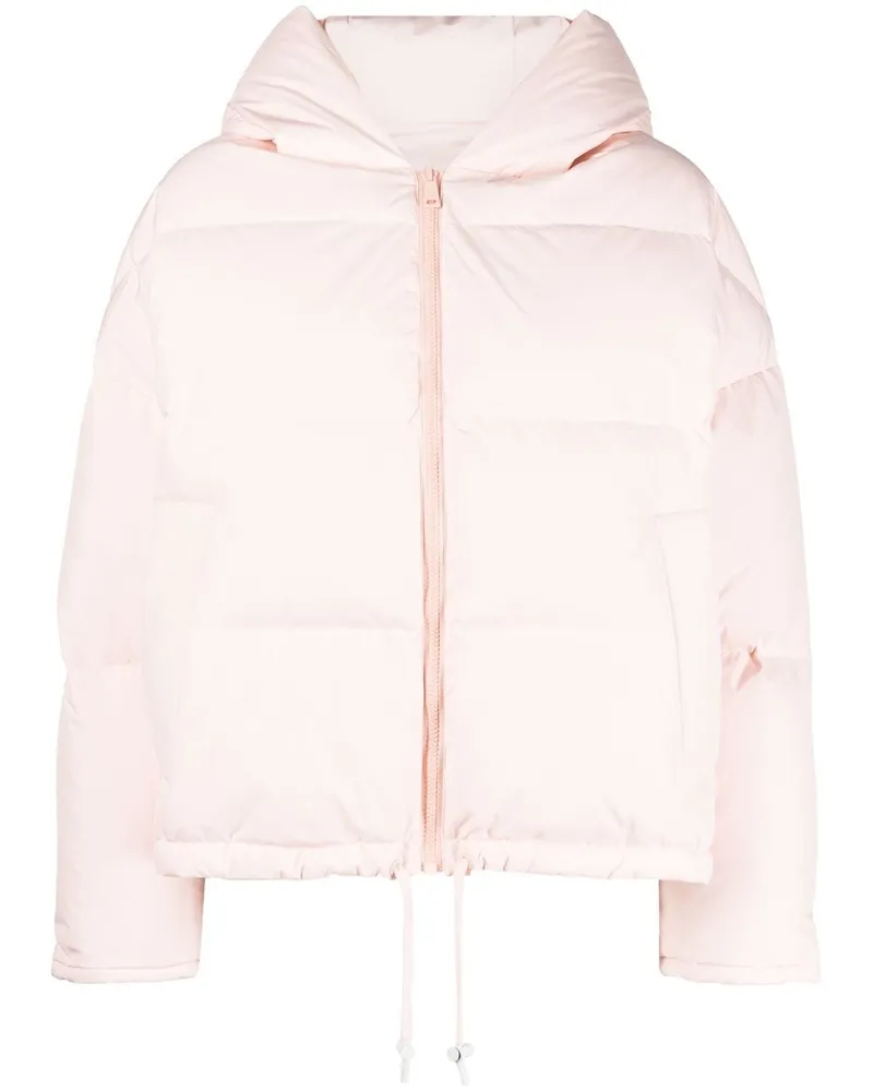 Yves Salomon Daunenjacke mit Kordelzug Rosa