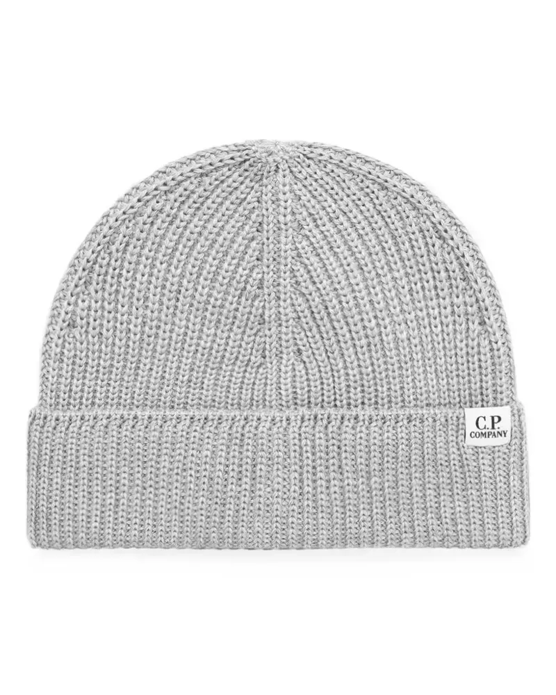 C.P. Company ribbed-knit beanie hat - Grau Grau