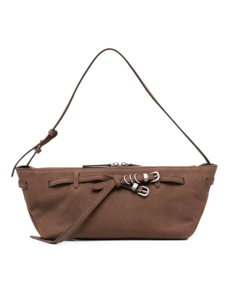 Marge Sherwood Grandma Used leather tote bag - Braun Braun