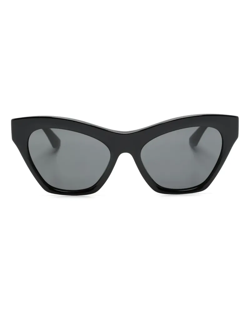 Burberry Cat-Eye-Sonnenbrille mit Logo - Schwarz Schwarz