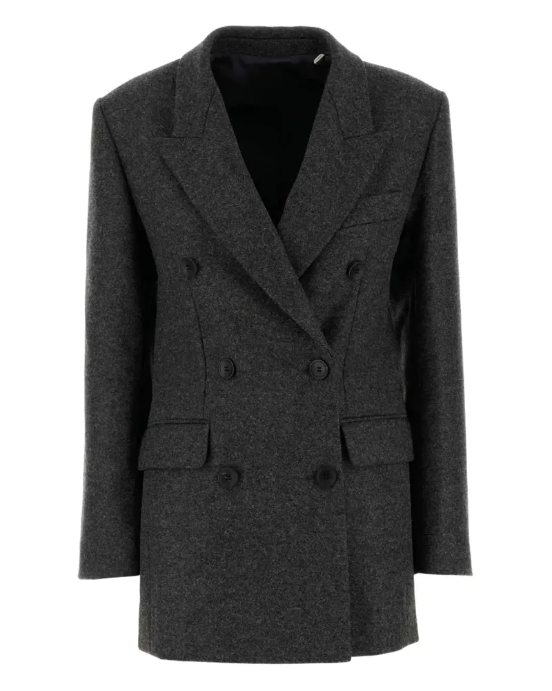 Isabel Marant Doppelreihiger Isidora Mantel - Grau Grau