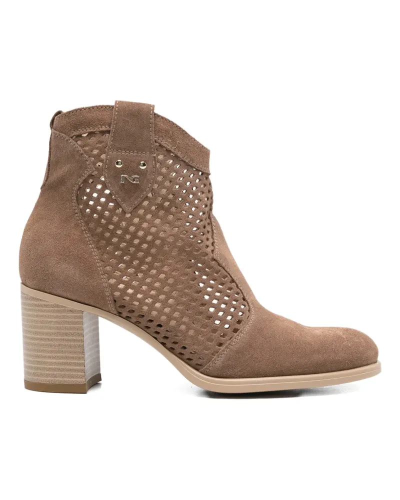 Nero Gardini Schnürstiefel mit Lochmuster - Braun Braun