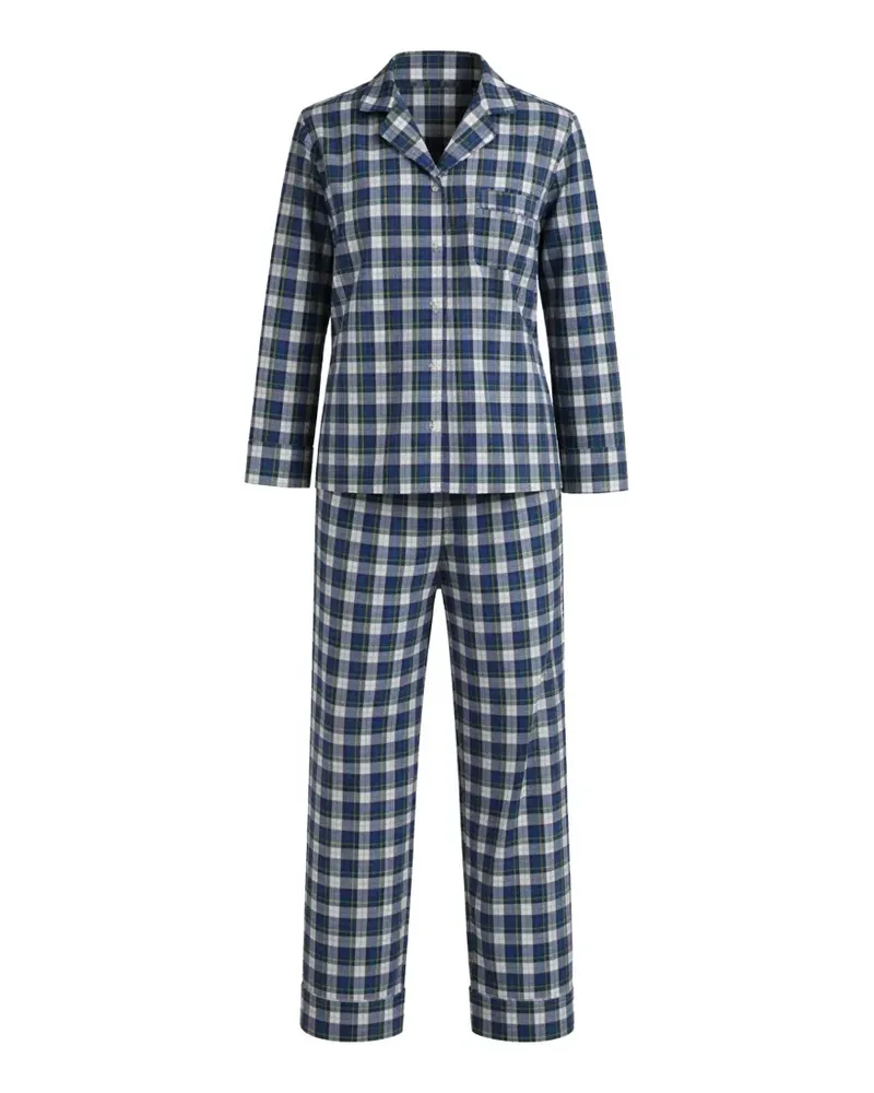 Ralph Lauren Pyjama mit Karomuster - Blau Blau