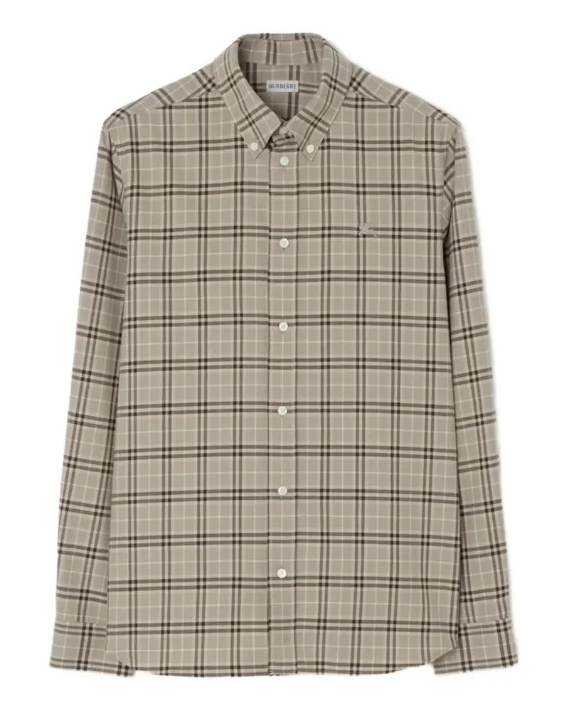 Burberry Hemd mit Check-Muster - Nude Nude