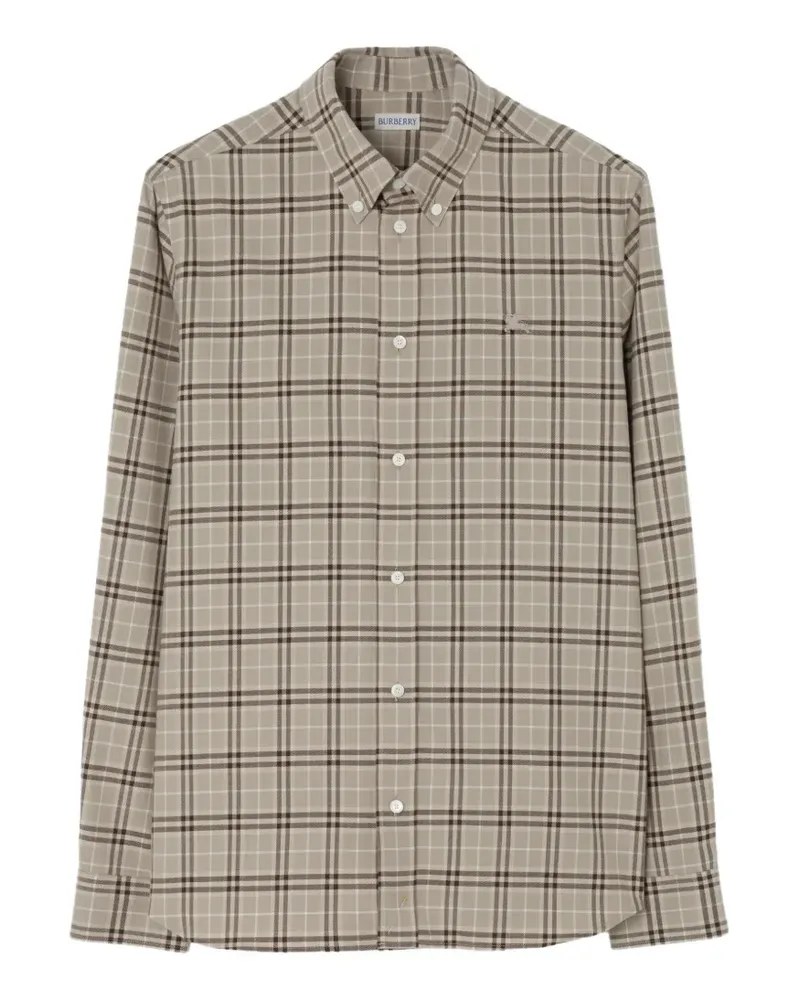 Burberry Hemd mit Check-Muster - Nude Nude