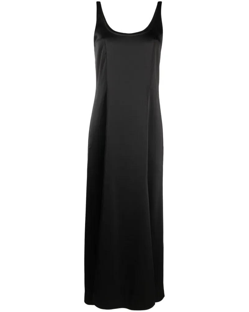 Roberto Collina Kleid mit rundem Ausschnitt - Schwarz Schwarz