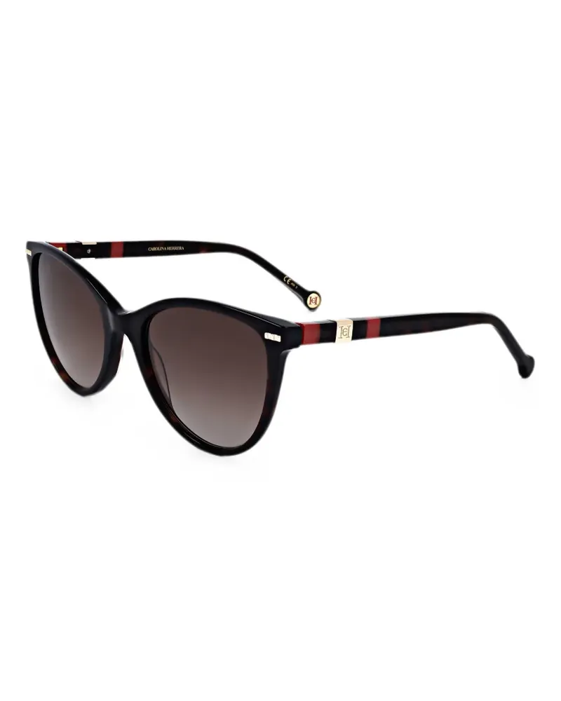 Carolina Herrera New York Cat-Eye-Sonnenbrille in Schildpattoptik - Braun Braun
