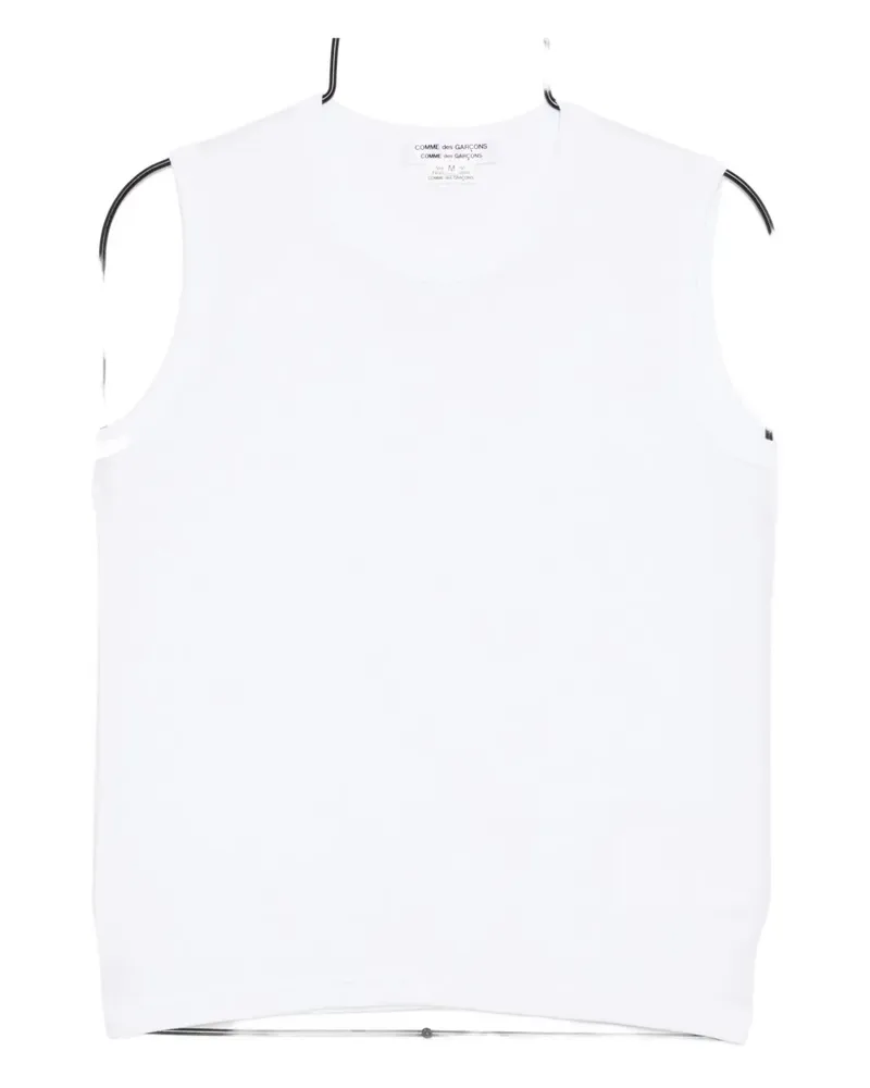 Comme des Garçons cotton tank - Weiß Weiß