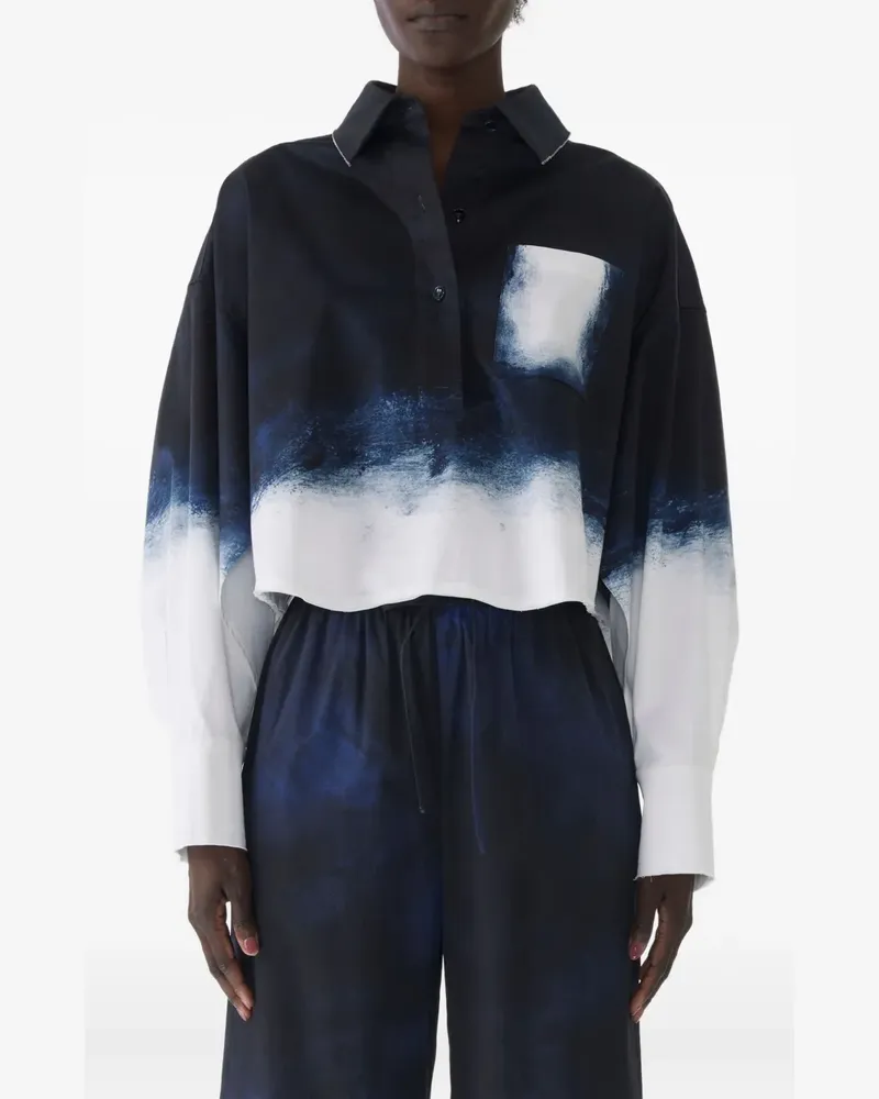 Jason Wu Hemd mit Ombré-Print - Blau Blau