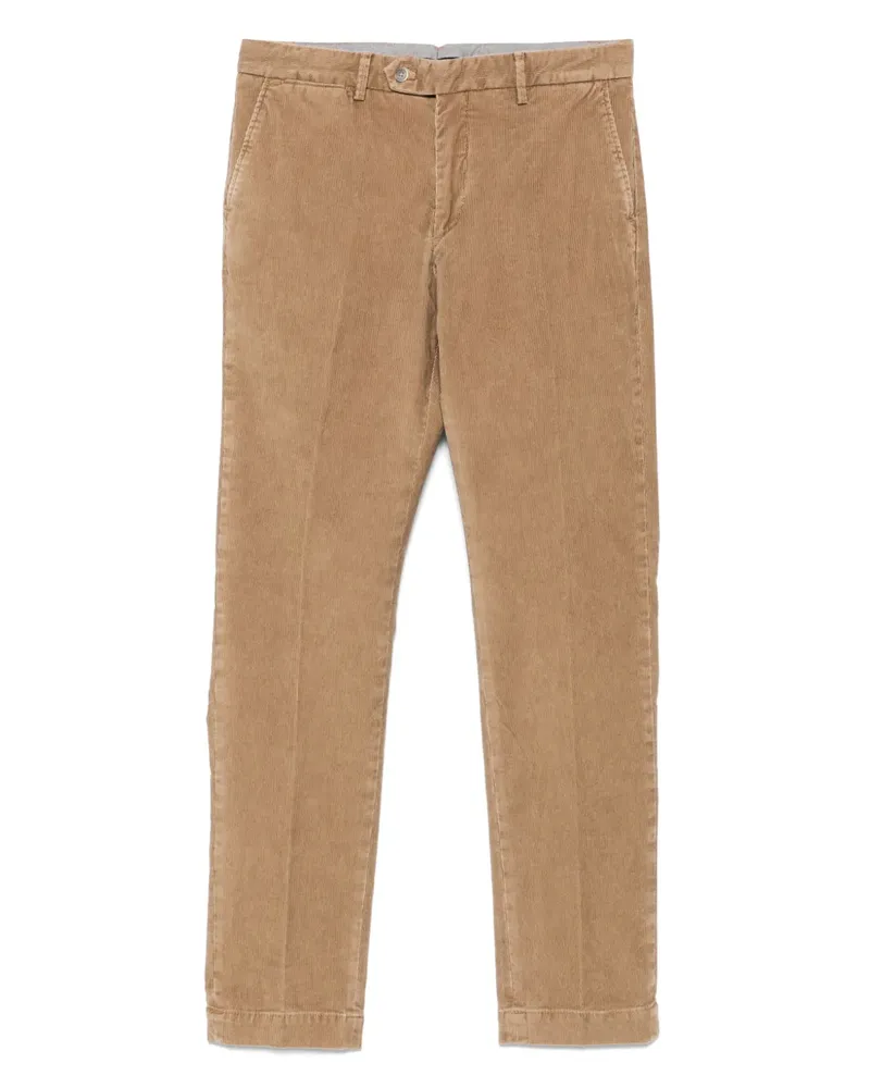 Hackett Hose mit Logo-Patch - Braun Braun