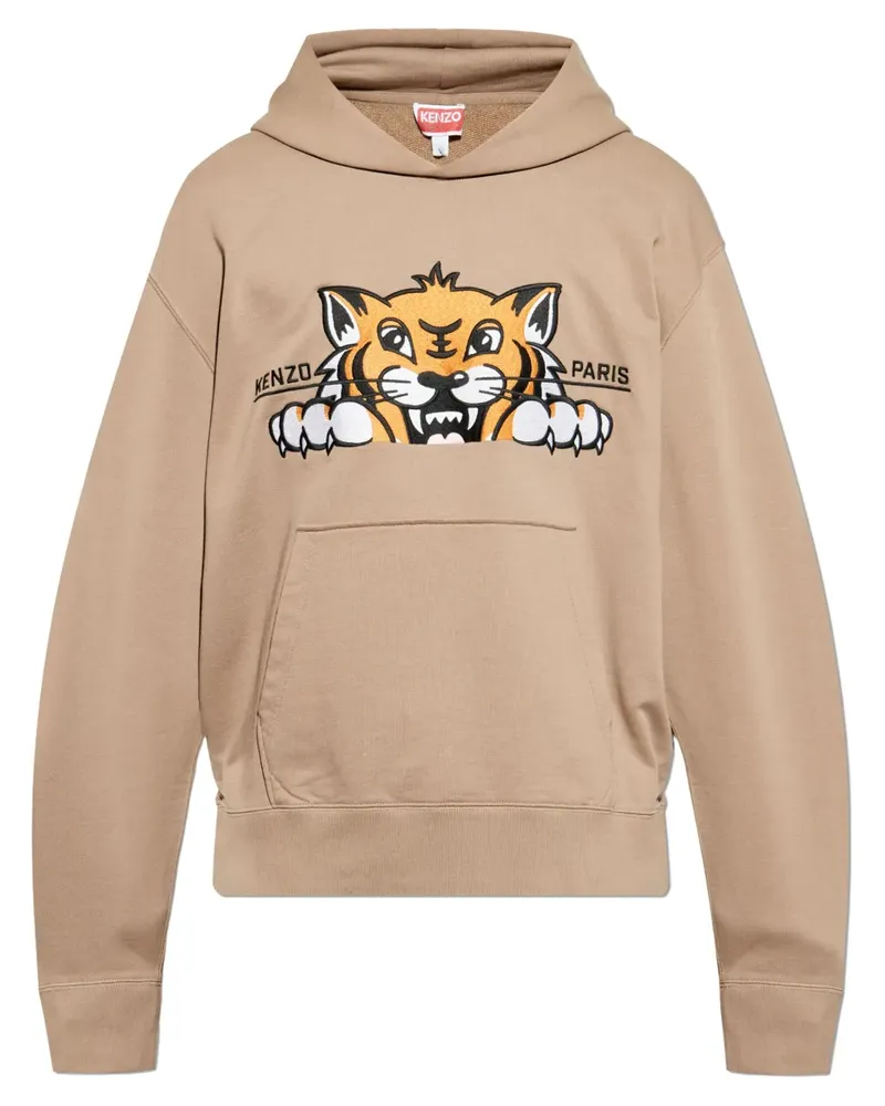 Kenzo Happy Tiger Hoodie - Nude Nude
