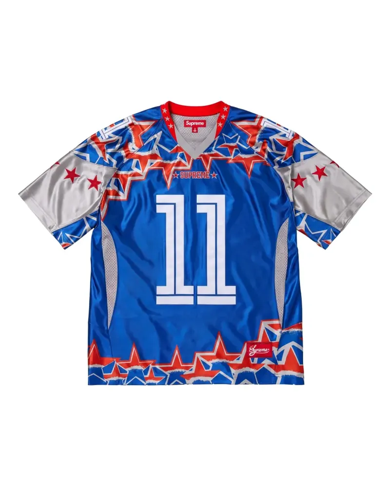 Supreme Being Stars Football jersey royal T-shirt - Blau Blau