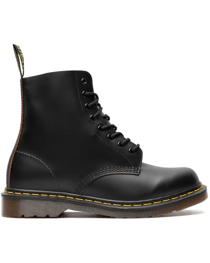 Dr.Martens 1460 Vintage 101 Quilon Bikerstiefel - Schwarz Schwarz