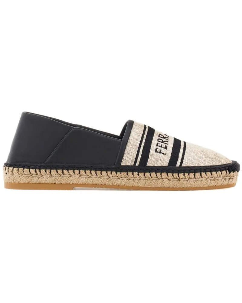 Ferragamo Espadrilles aus Jacquard-Canvas - Nude Nude