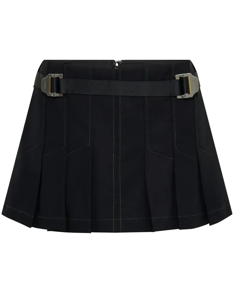 Dion Lee Geraffter Minirock - Schwarz Schwarz