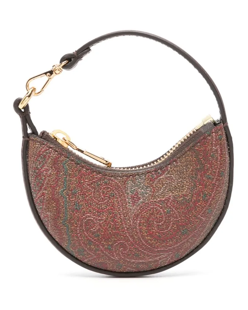 Etro Mini-Tasche mit Paisley-Print - Braun Braun