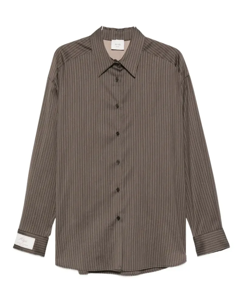 ALYSI striped long-sleeve shirt - Braun Braun