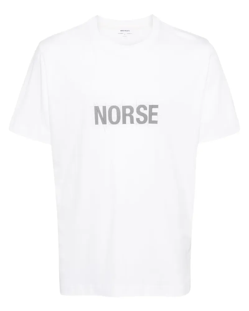 Norse Projects T-Shirt mit Logo-Print - Weiß Weiß