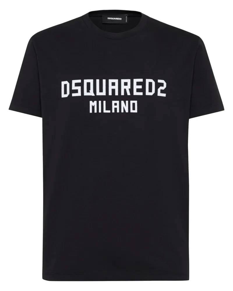 Dsquared2 T-Shirt mit Logo-Print - Schwarz Schwarz