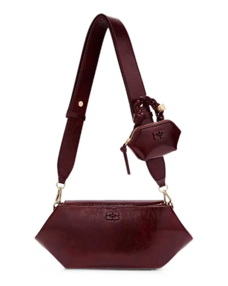 Ganni Bou East/West Tasche - Rot Rot