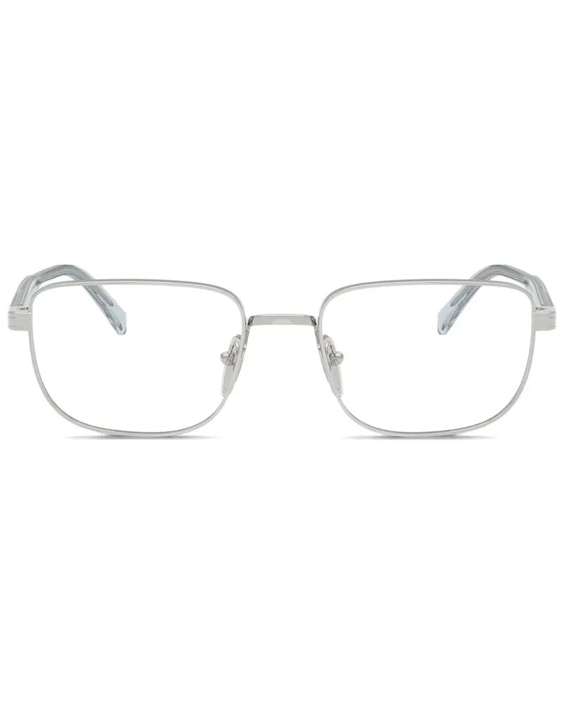 Prada Brille mit eckigem Gestell - Silber Silber