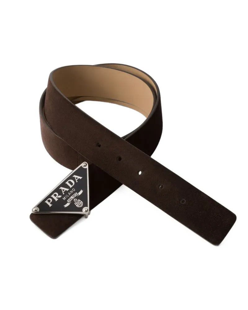 Prada Gürtelriemen aus Wildleder - Custom Belts - Braun Braun