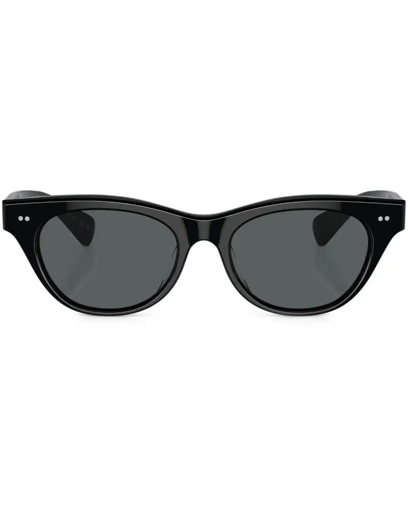 Oliver Peoples Avelin Sonnenbrille mit Cat-Eye-Gestell - Schwarz Schwarz