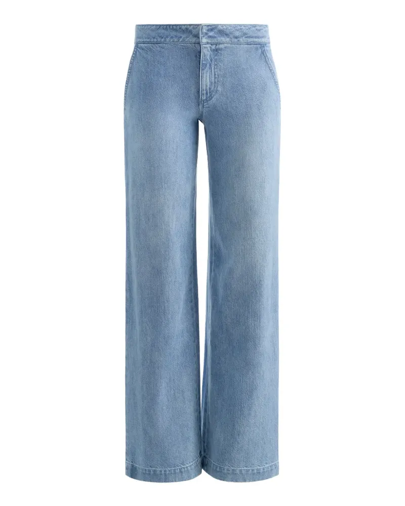 Alice + Olivia Gestreifte Xander Jeans - Blau Blau