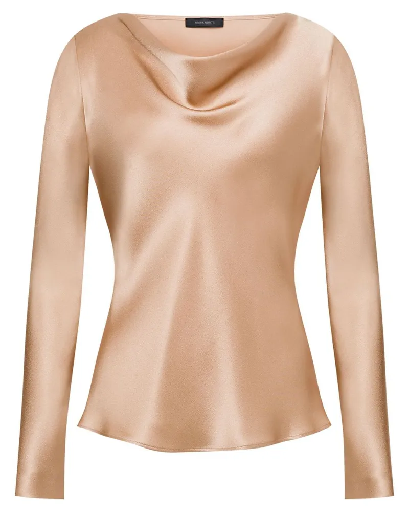Alberta Ferretti Bluse aus Satin - Nude Nude