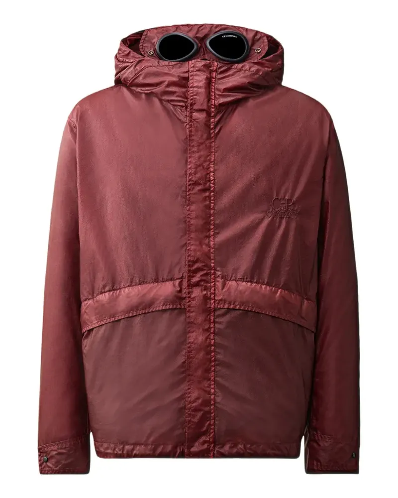 C.P. Company Kapuzenjacke mit Goggle-Detail - Rot Rot