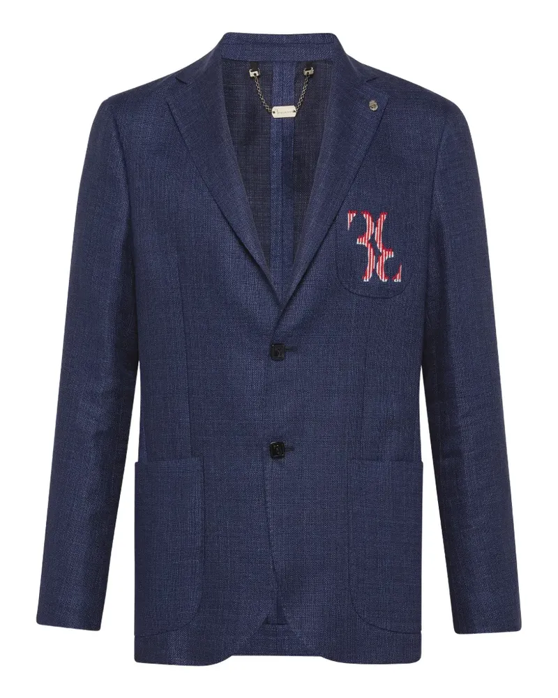 Billionaire Sakko mit aufgesetzter Tasche - Blau Blau