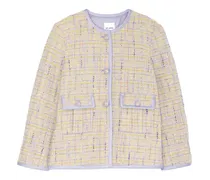Lurex-Tweed-Jacke mit Taschen