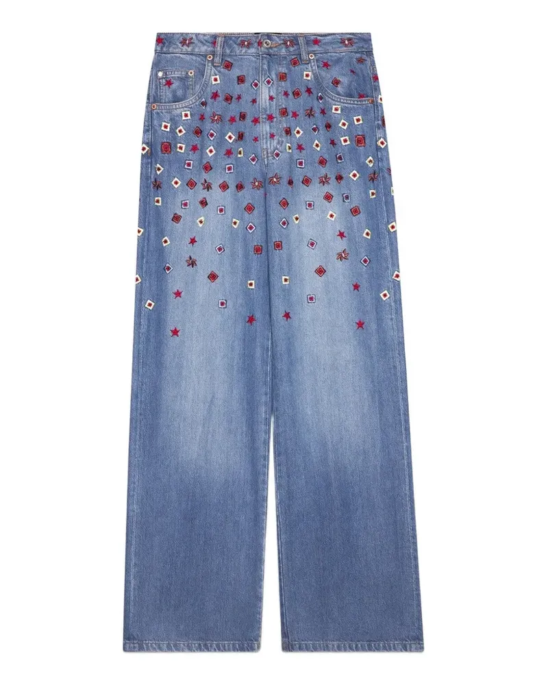 ottod’Ame star-embellished trousers - Blau Blau