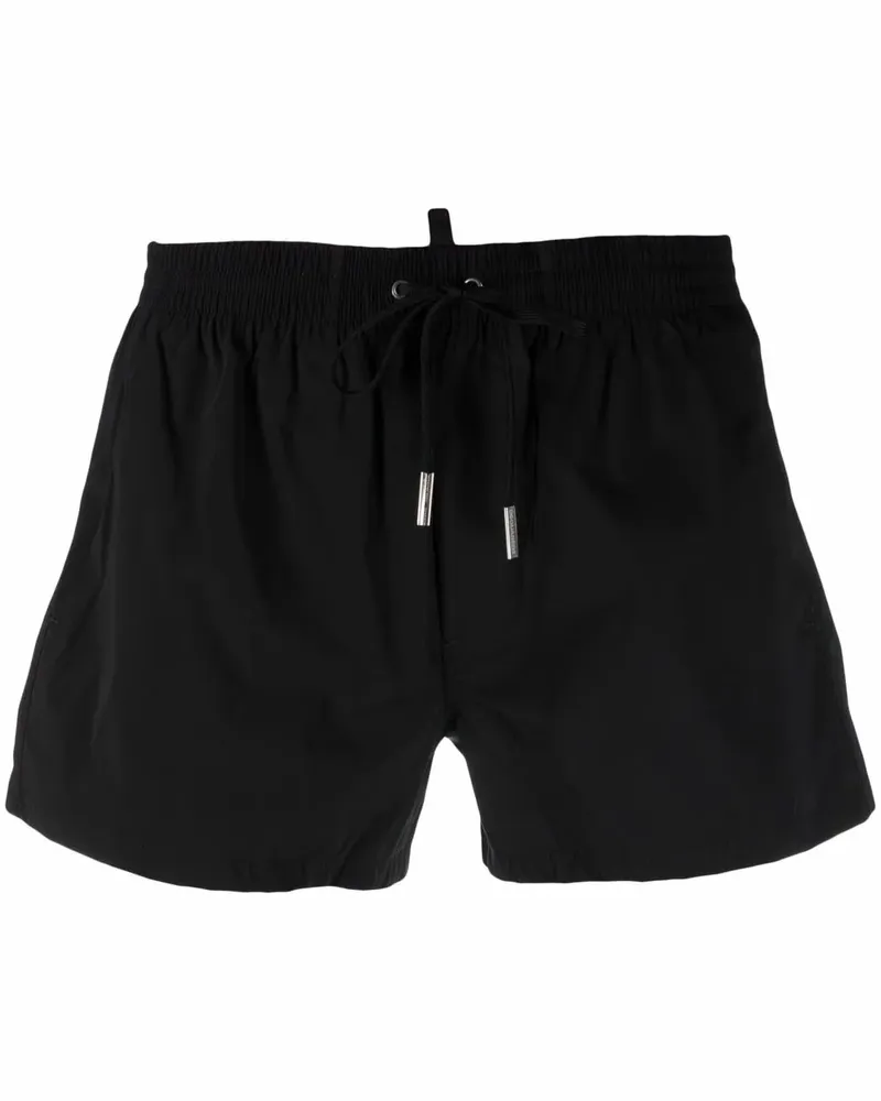 Dsquared2 Badeshorts mit Logo-Print - Schwarz Schwarz